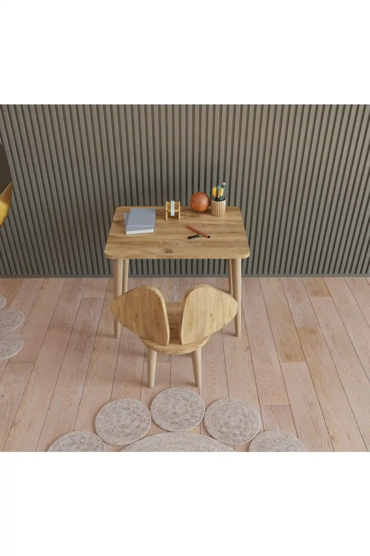 Fahrettin Küçük Montessori Çocuk Masası: Modern ve Kullanışlı Çocuk Mobilyası Tasarımı