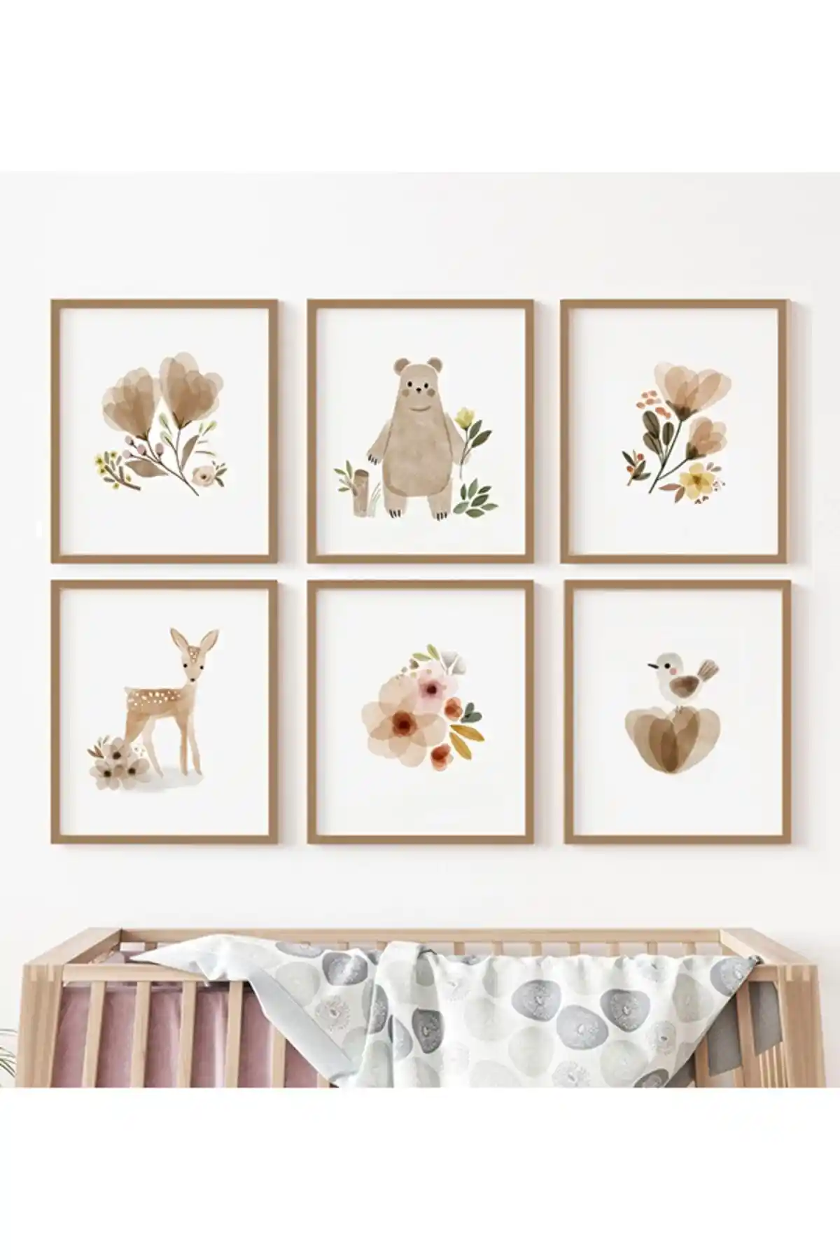 Farklı Hediyelik Bohem Tarz Bebek ve Çocuk Odası 6'lı Tablo Seti Detayları ve Özellikleri