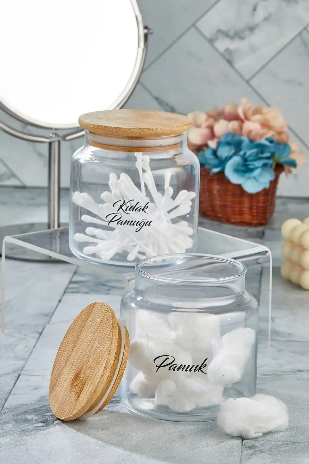 FBZhome Cam Kavanoz 500 ml Kapaklı Estetik ve Fonksiyonel Saklama Çözümü