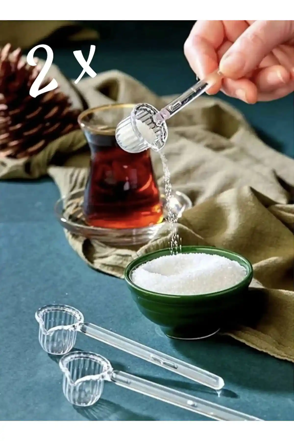 FBZhome Origami Şekilli Şeker ve Kahve Kaşığı Seti Modern ve Dayanıklı Tasarım