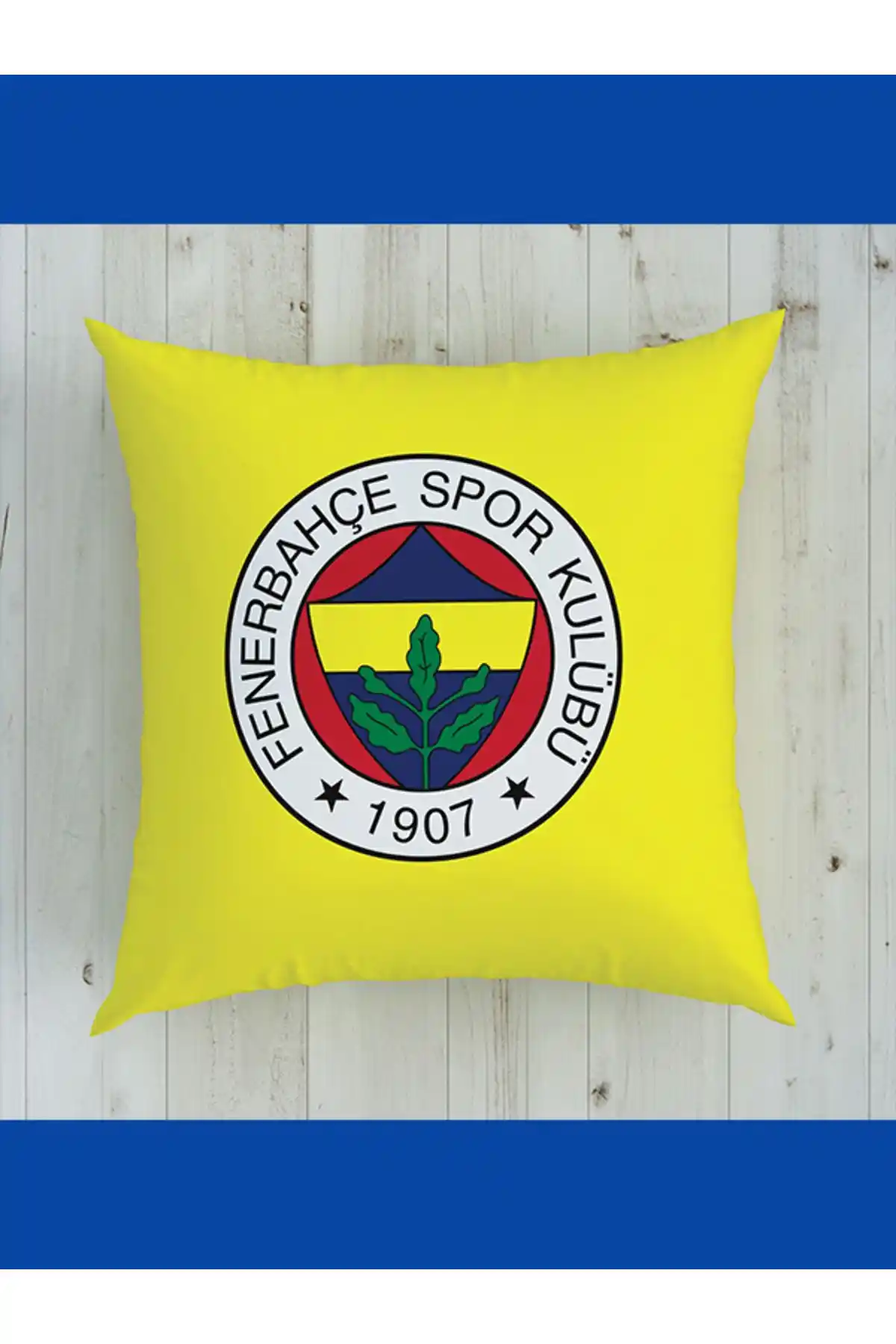 Fenerbahçe 1907 Logo Lisanslı Kırlent 40x40 - Spor ve Dekorasyon İçin Şık Seçenek