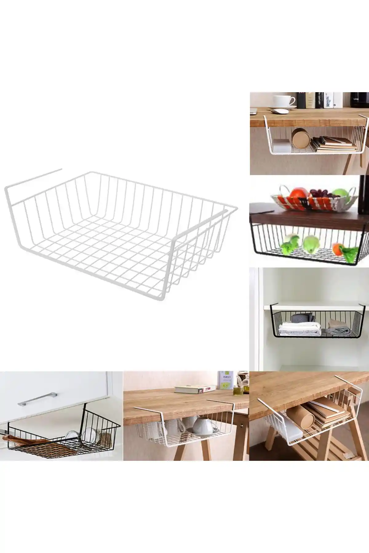 Feronyahome & Garden Paslanmaz Metal Kanguru Raf Altı Sepeti ile Ev ve Mutfak Düzeninizi Geliştirin