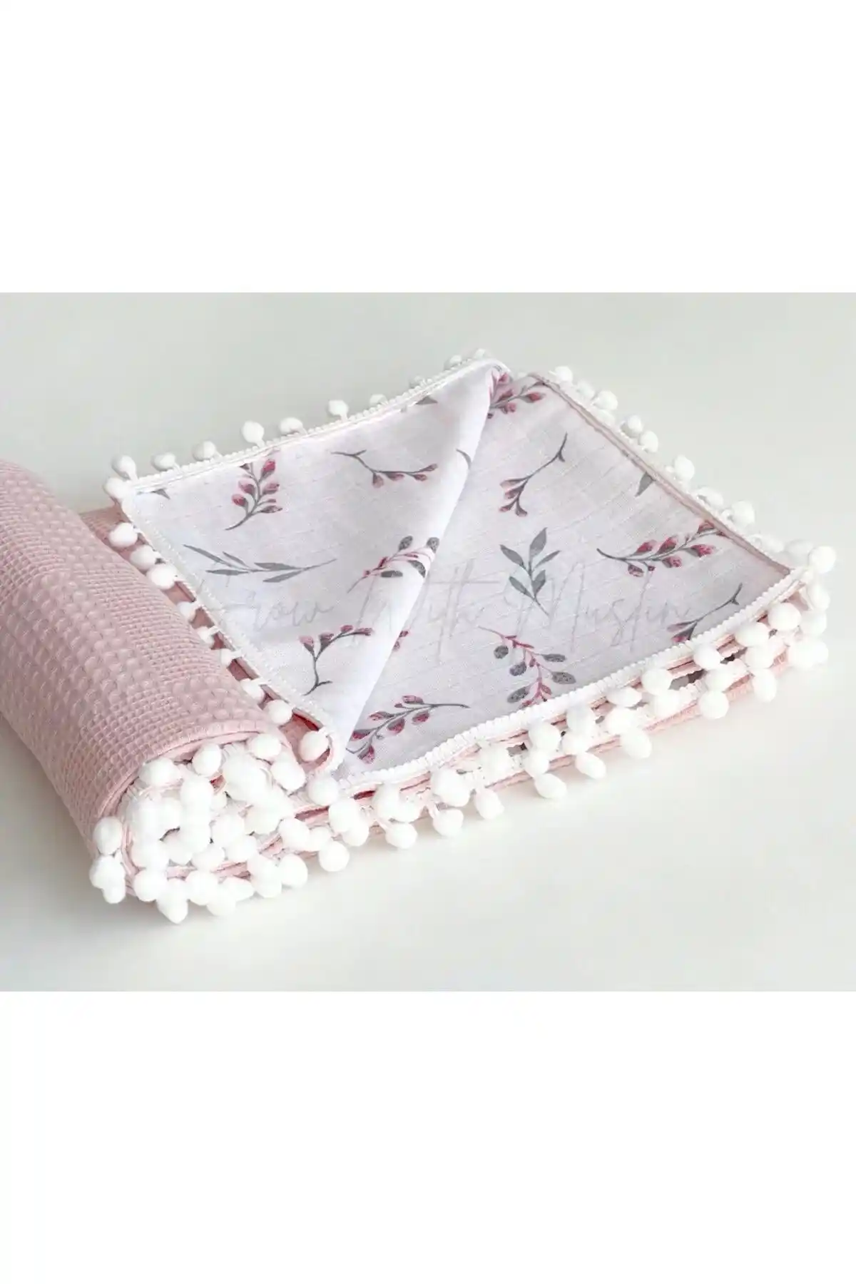 FG Store %100 Pamuk Çok Amaçlı Çift Katlı Müslin Bebek Battaniyesi 80x100 cm