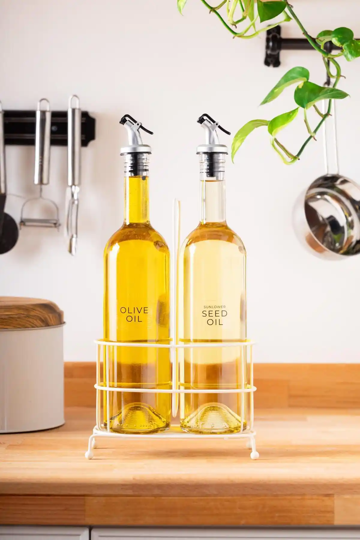 FH Finehome Cremma 2'li Standlı Yağlık Seti Modern ve Şık Tasarımıyla Mutfaklara Uyum Sağlar