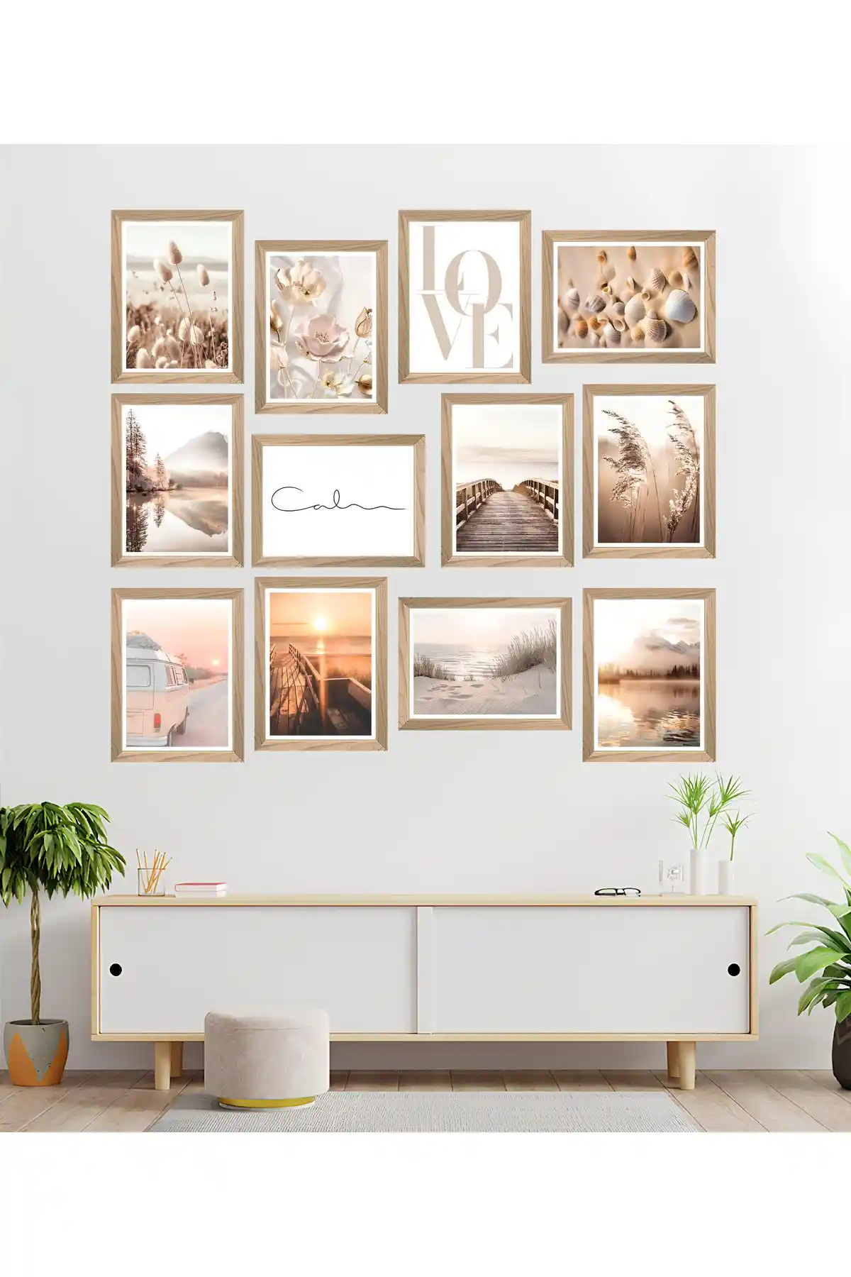 Fi Design Modern ve Dayanıklı MDF Duvar Tablo Seti ile Dekorasyonunuza Şıklık Katın