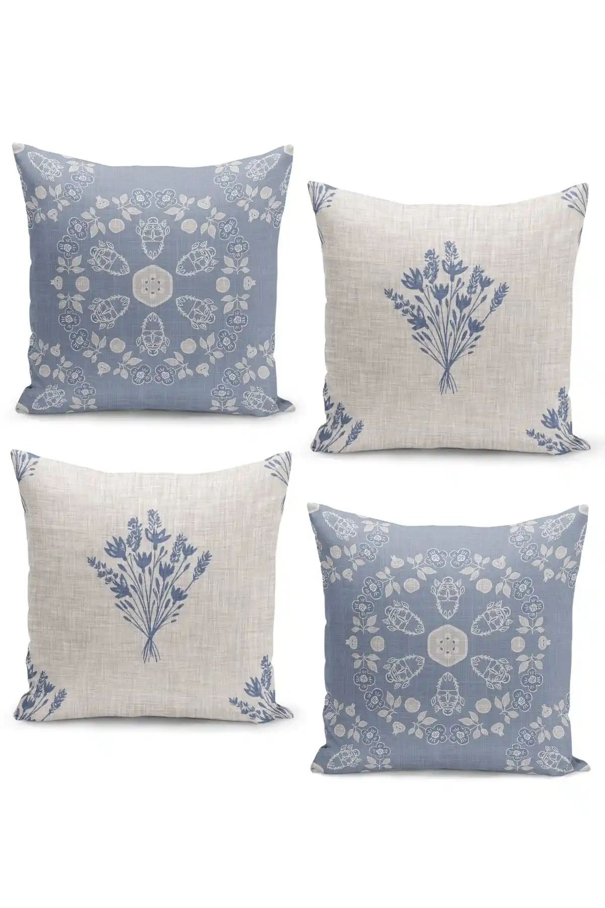 Filamente 4'lü Kırlent Kılıf Seti Modern ve Şık Dekorasyon Unsuru