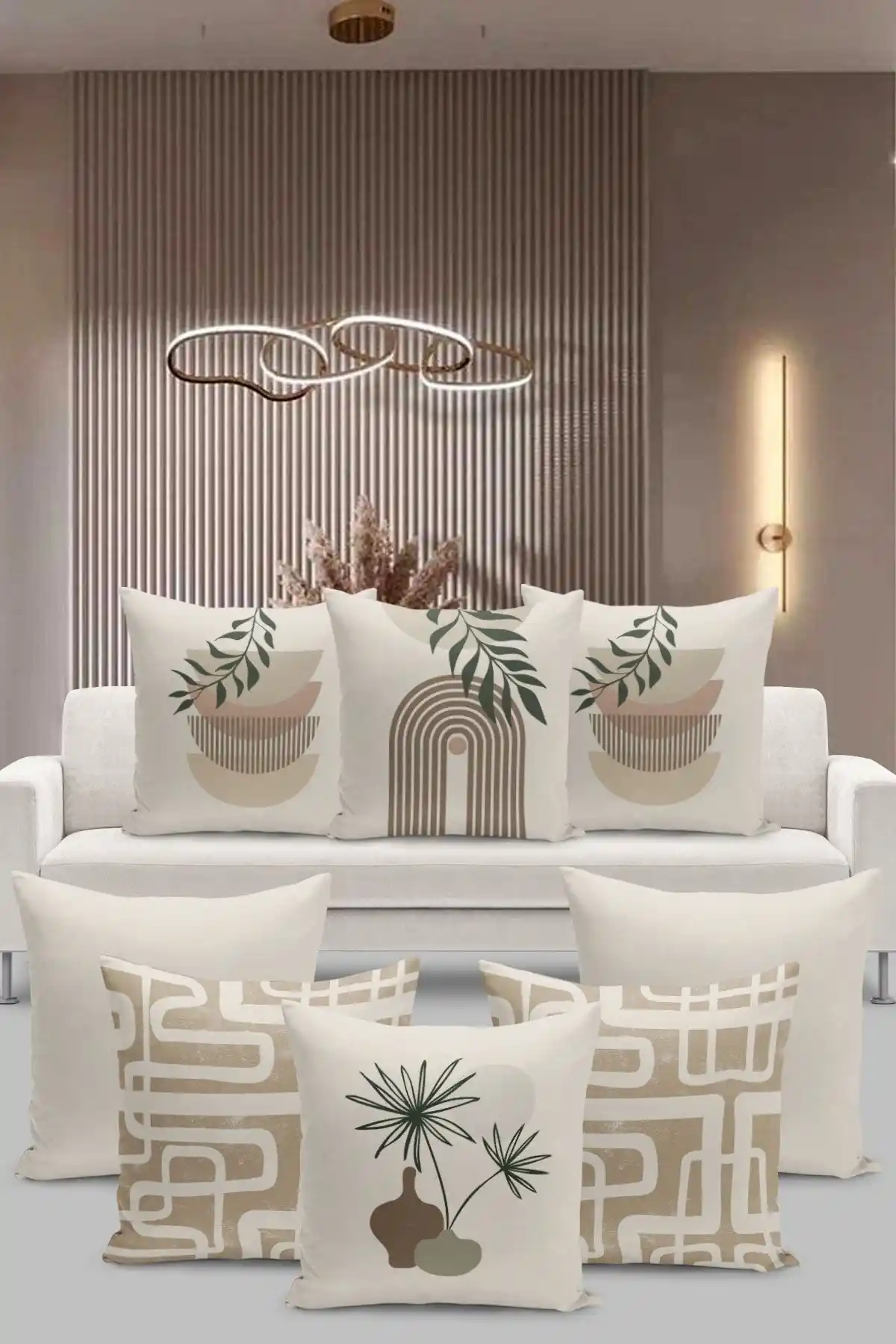 Filamente 8'li Kırlent Kılıf Seti: Estetik ve Dayanıklı Ev Dekorasyonu İçin Ideal