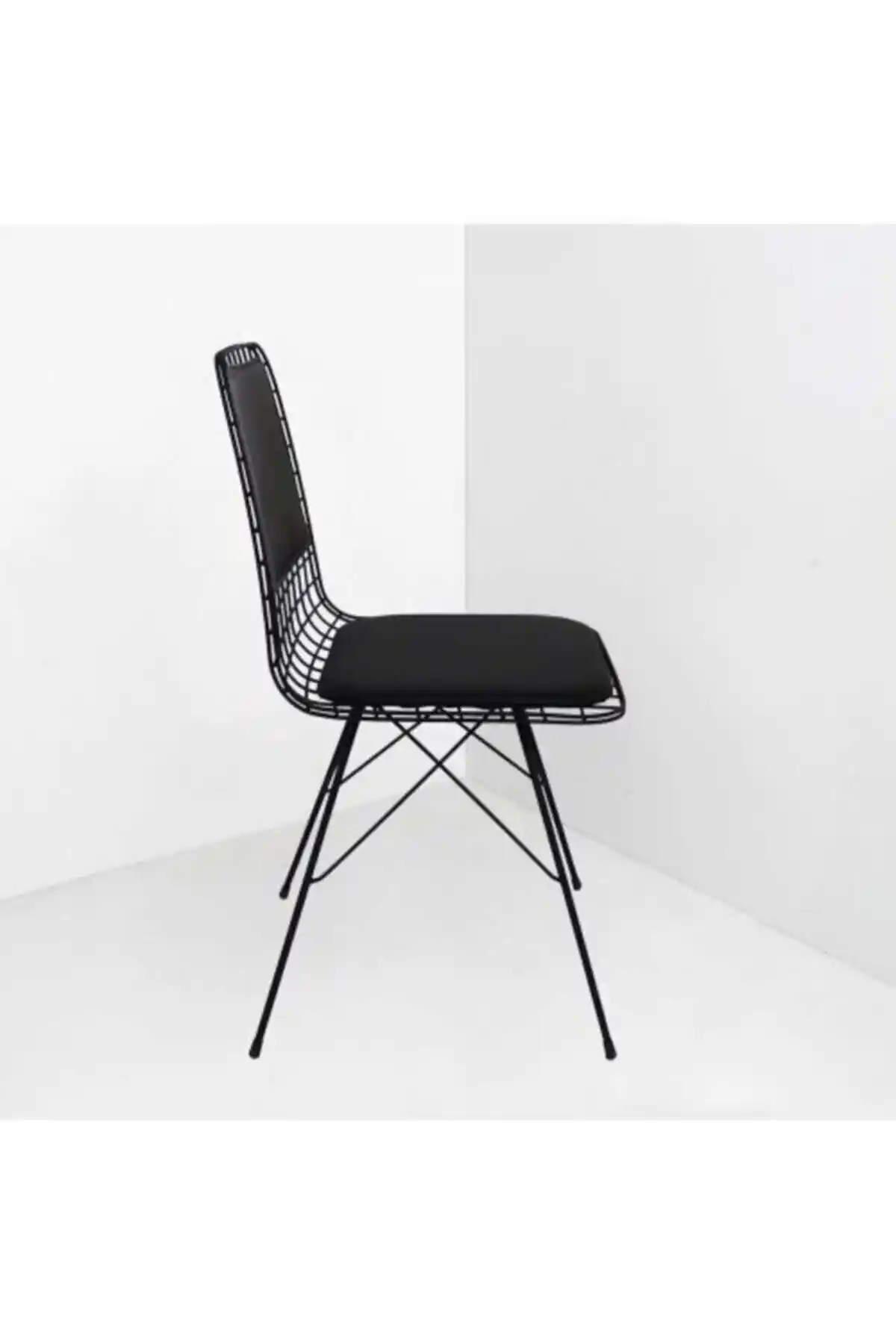 Fırsathome 6'lı Sırt Minderli Tel Sandalye Takımı Modern ve Dayanıklı Tasarım