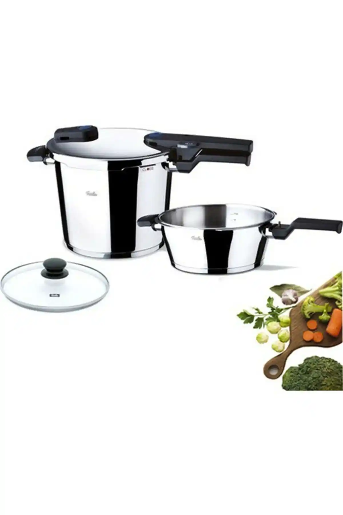 Fissler Bluepoint Düdüklü Tencere Seti: Güvenli ve Hızlı Pişirme için Modern Mutfak Çözümü