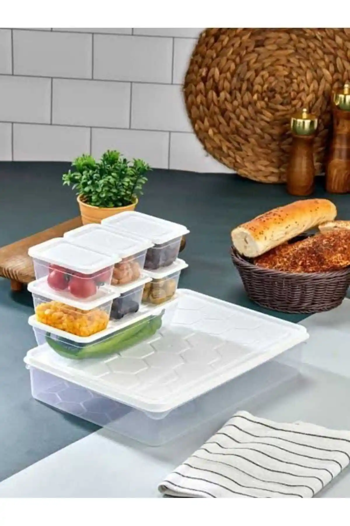 Follow Me 16 Parça Kapaklı Saklama Seti ile Mutfakta Düzen ve Tazelik Sağlama