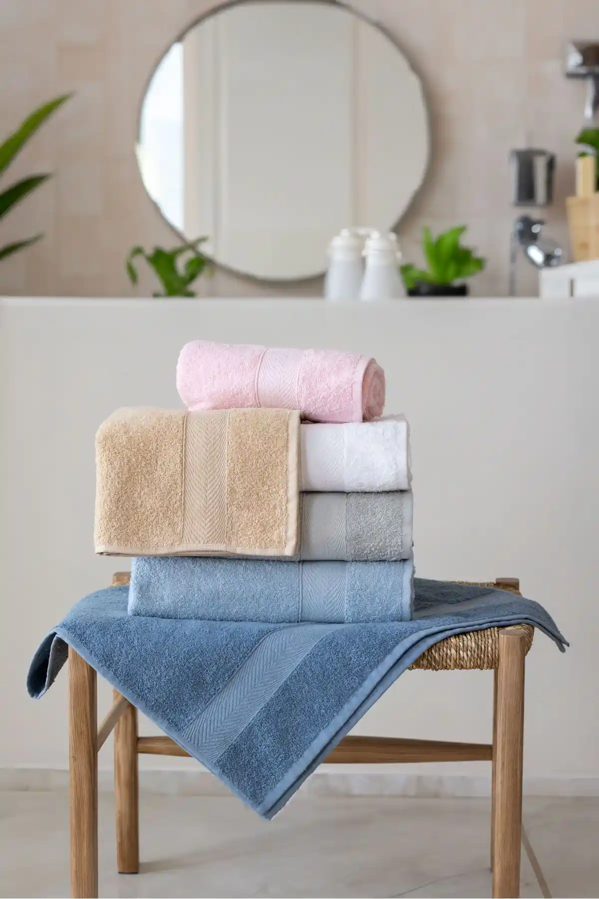 Fushia 6'lı %100 Pamuk El ve Yüz Havlu Seti Modern ve Şık Tasarım