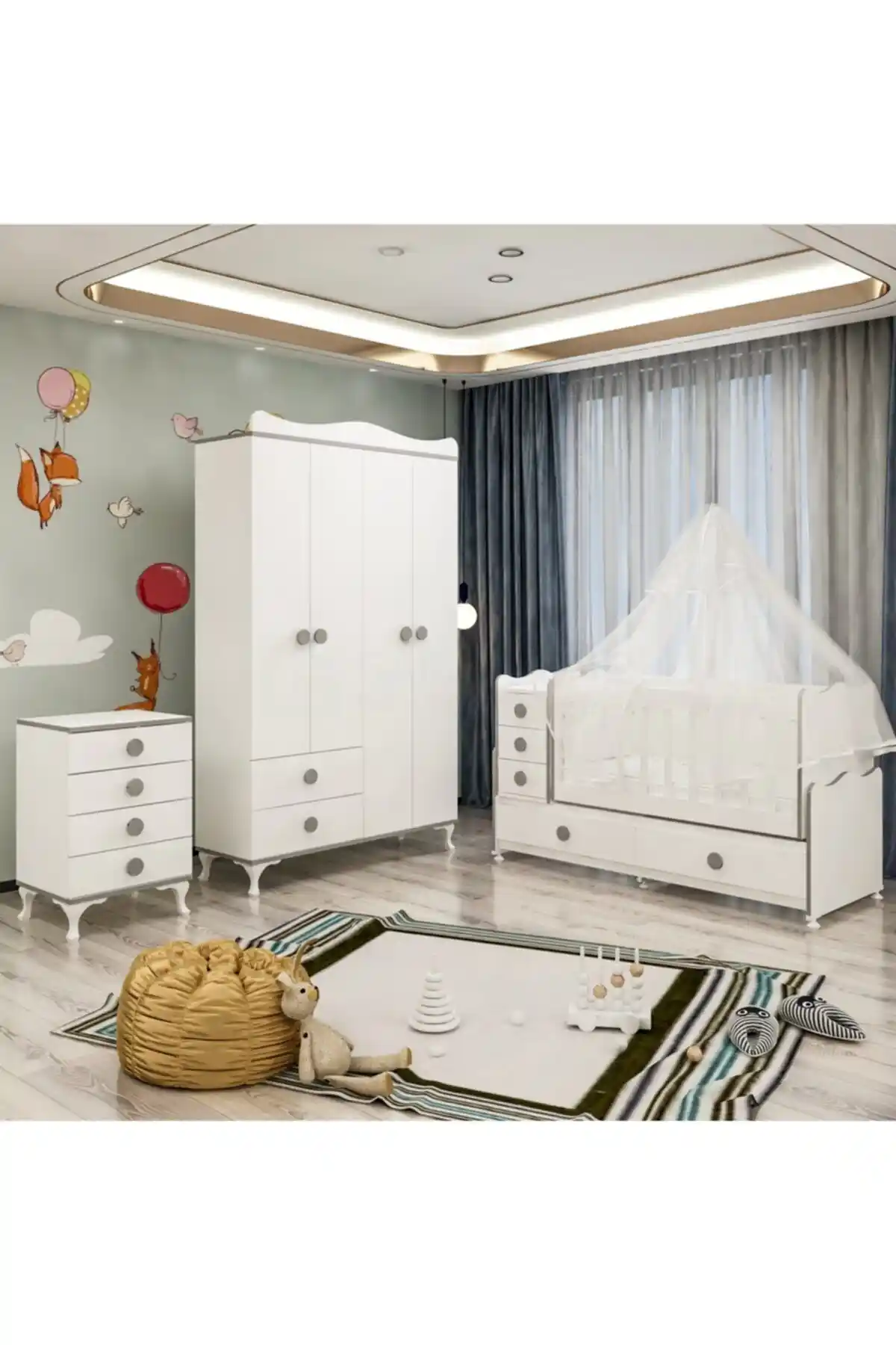 Garaj Home Melina Yılz Bebek Odası Takımı: Modern ve Şık Çocuk Odası Mobilyası