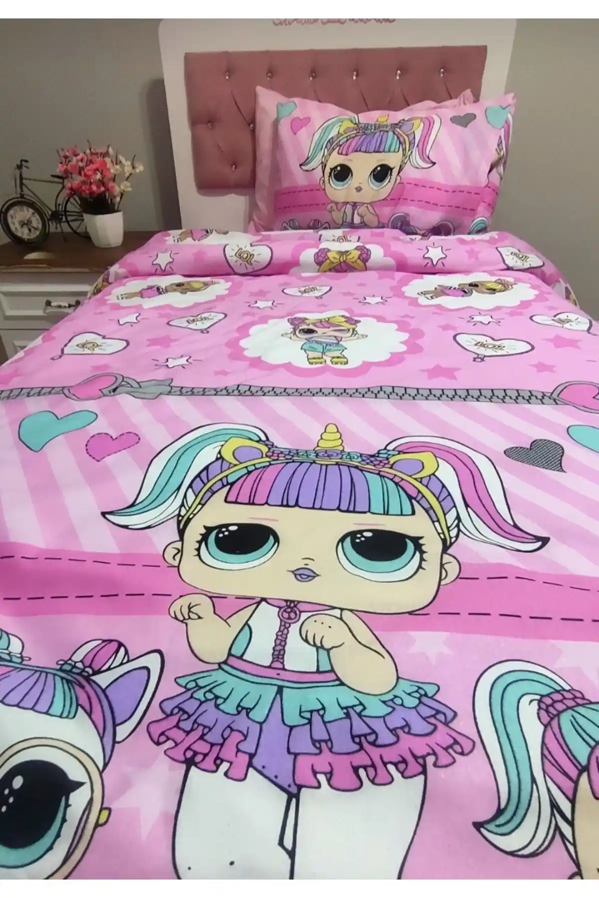 GASEL ÇARŞI Lol Bebek Tek Kişilik Nevresim Takımı: Şık ve Dayanıklı Yatak Seti