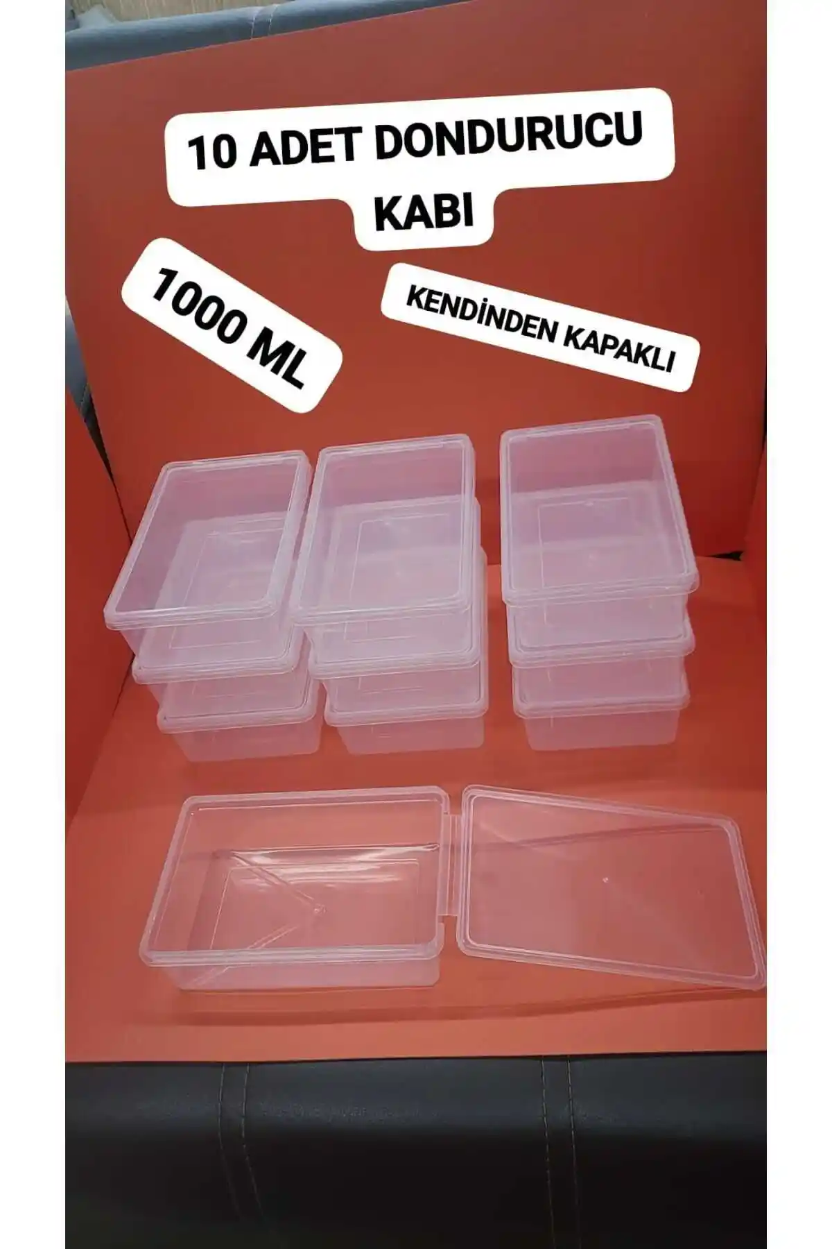 Genel Markalar 10 Adet Kapaklı Derin Dondurucuya Uygun Saklama Kabı: Pratik ve Güvenilir Depolama Çözümü