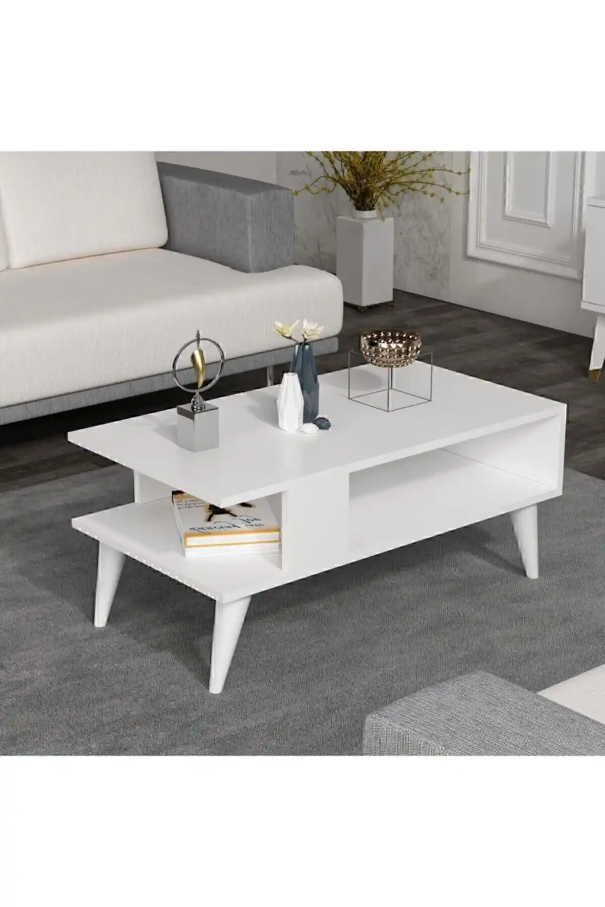 Genel Markalar Beyaz Orta Sehpa: Modern Tasarım ve Fonksiyonellik Bir Arada