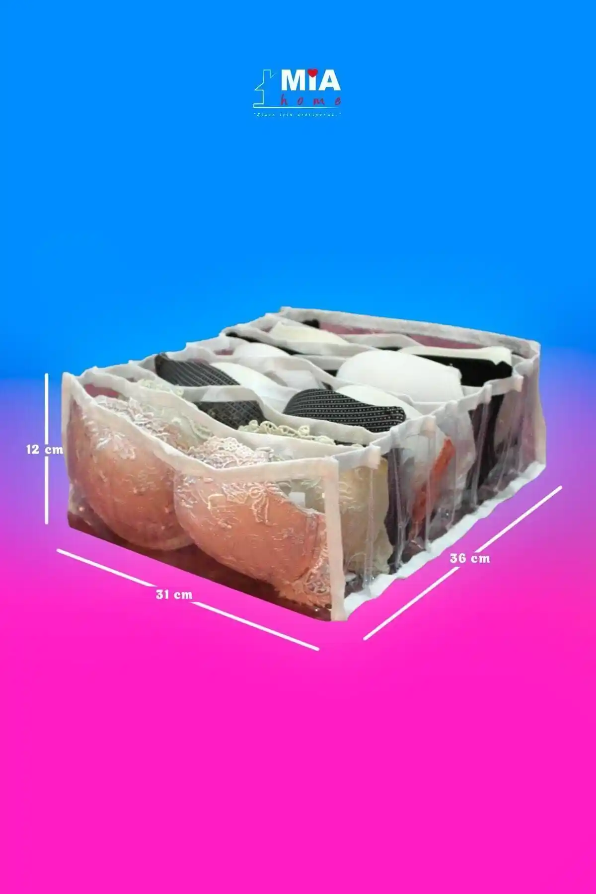 Genel Markalar Çok Fonksiyonlu Çekmece Düzenleyici Büyük Boy Sütyen ve Kişisel Eşyalar İçin