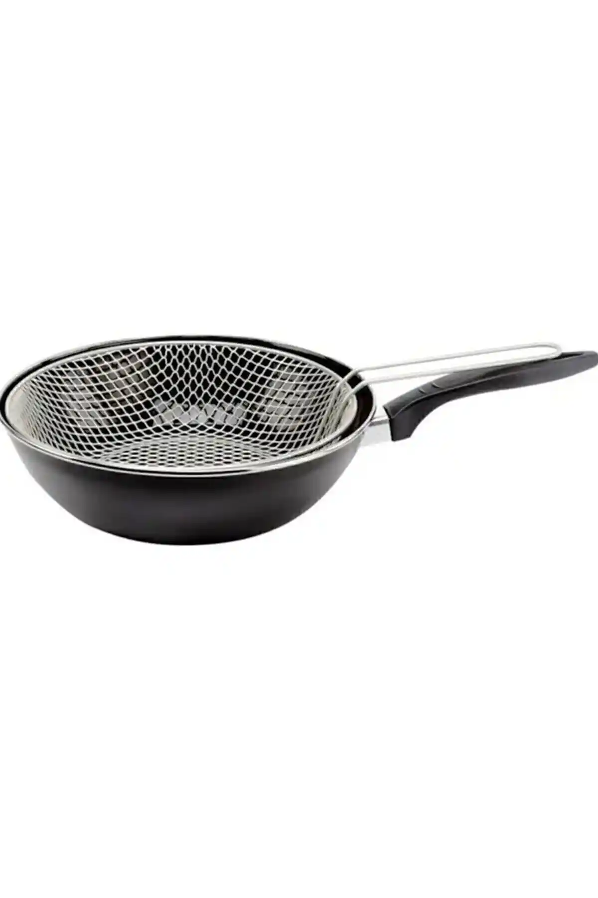 Genel Markalar Emaye 26cm Cips Kızartma Fritöz Wok Tava: Modern ve Fonksiyonel Mutfak Gereçleri