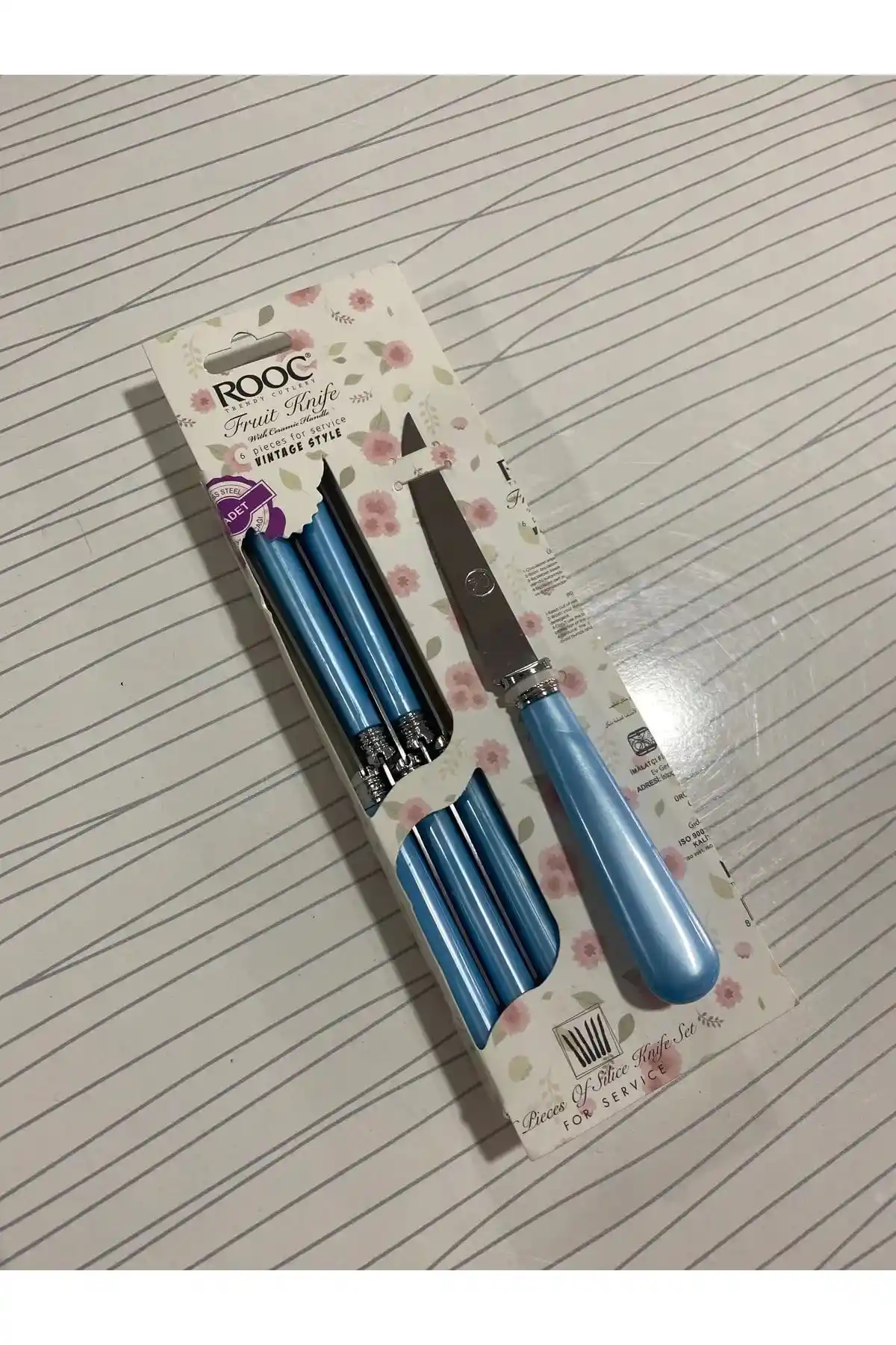 Genel Markalar Lüx Meyve, Kahvaltı ve Tatlı Bıçak Seti 6'lı - Dayanıklı ve Şık Tasarım