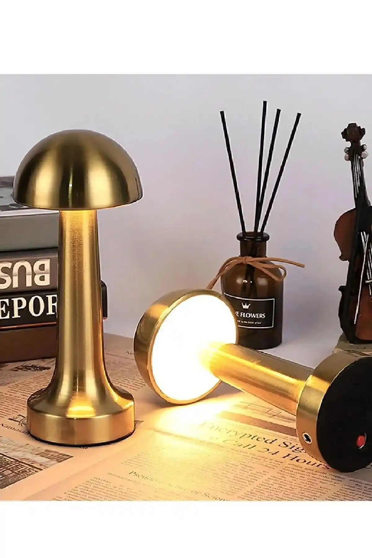 Genel Markalar Mantar Masa Lambası: Şık ve Fonksiyonel Kablosuz Aydınlatma Çözümü