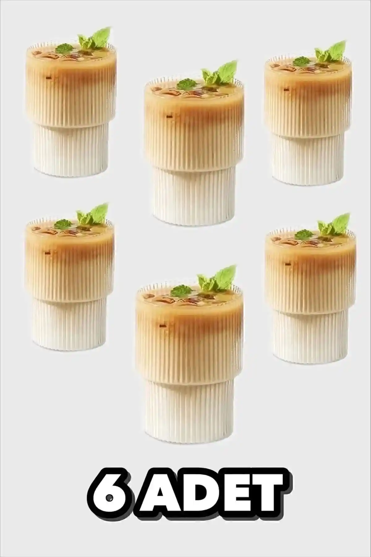 Genel Markalar Origami Stil Mikadan Plastik Bardaklar 6'lı Set Hafif ve Dayanıklı Tasarım