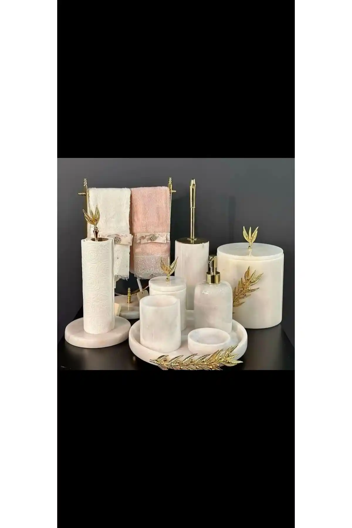 Genel Markalar Rollin Mermer 7’li Banyo Seti Modern ve Dayanıklı Tasarım Özellikleri