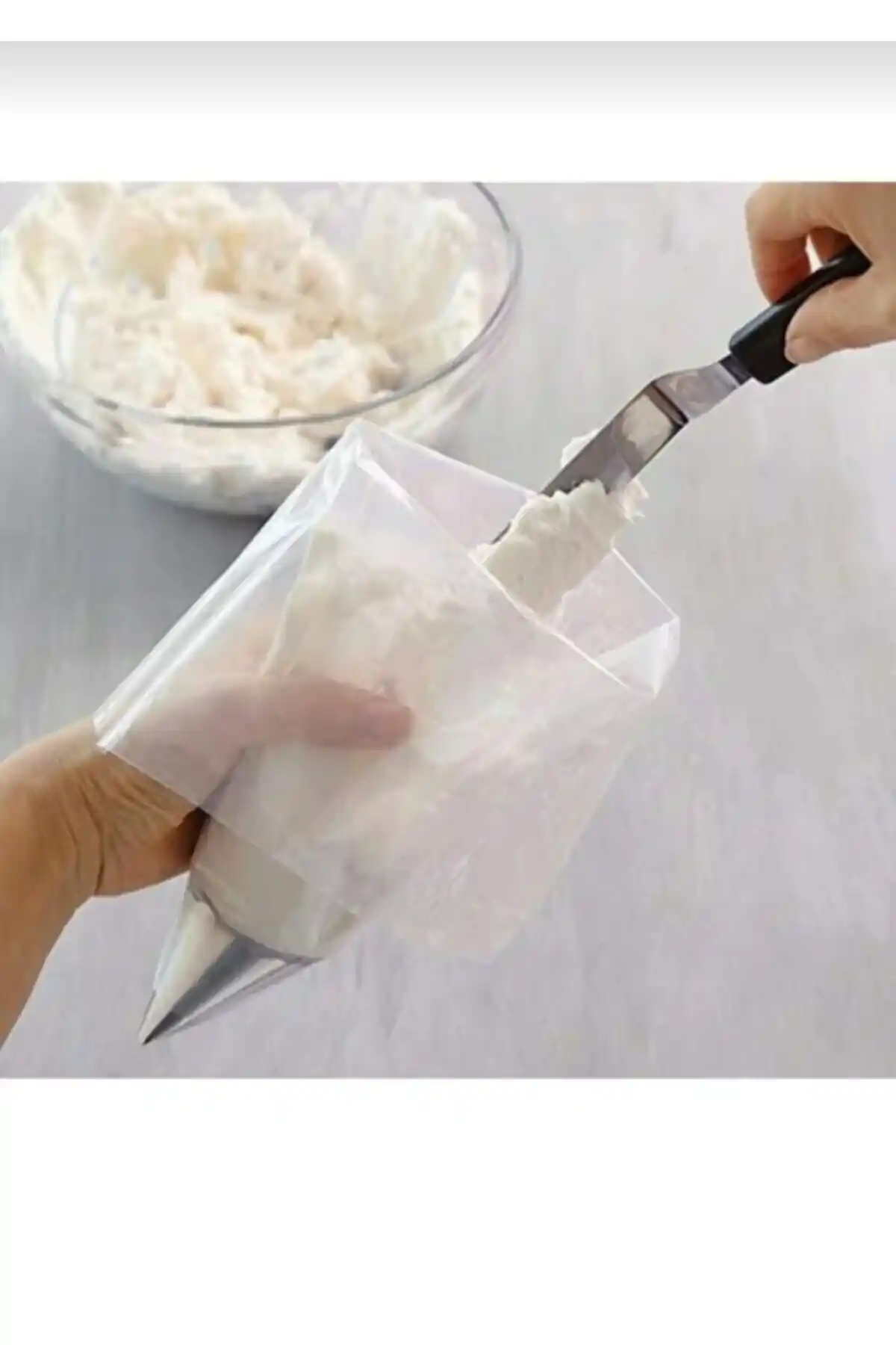 Genel Markalar Sıkma Torbası 10'lu paket, dayanıklı silikon mutfak araçları