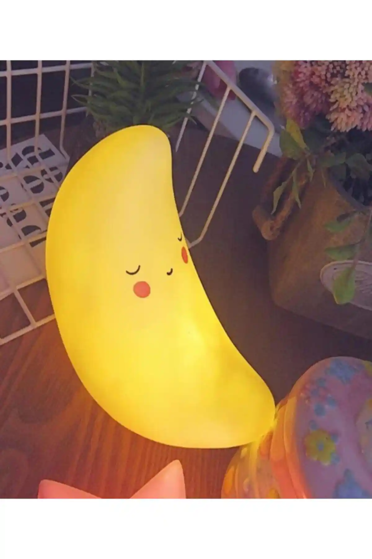 Genel Markalar Silikon Ay Gece Lambası: Şık ve Güvenli Çocuk Odası Dekoru İçin