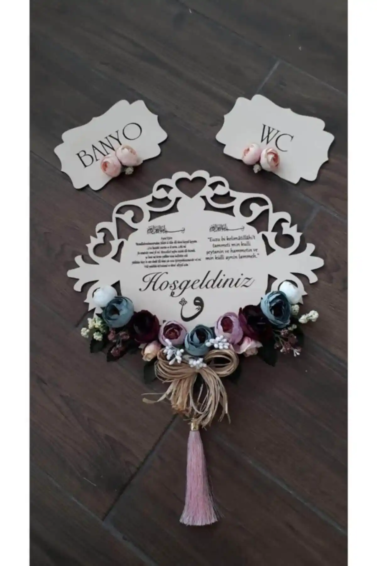 Genel Markalar Unisex Ahşap Kapı Süsü: Modern ve Şık Dekorasyon Unsuru