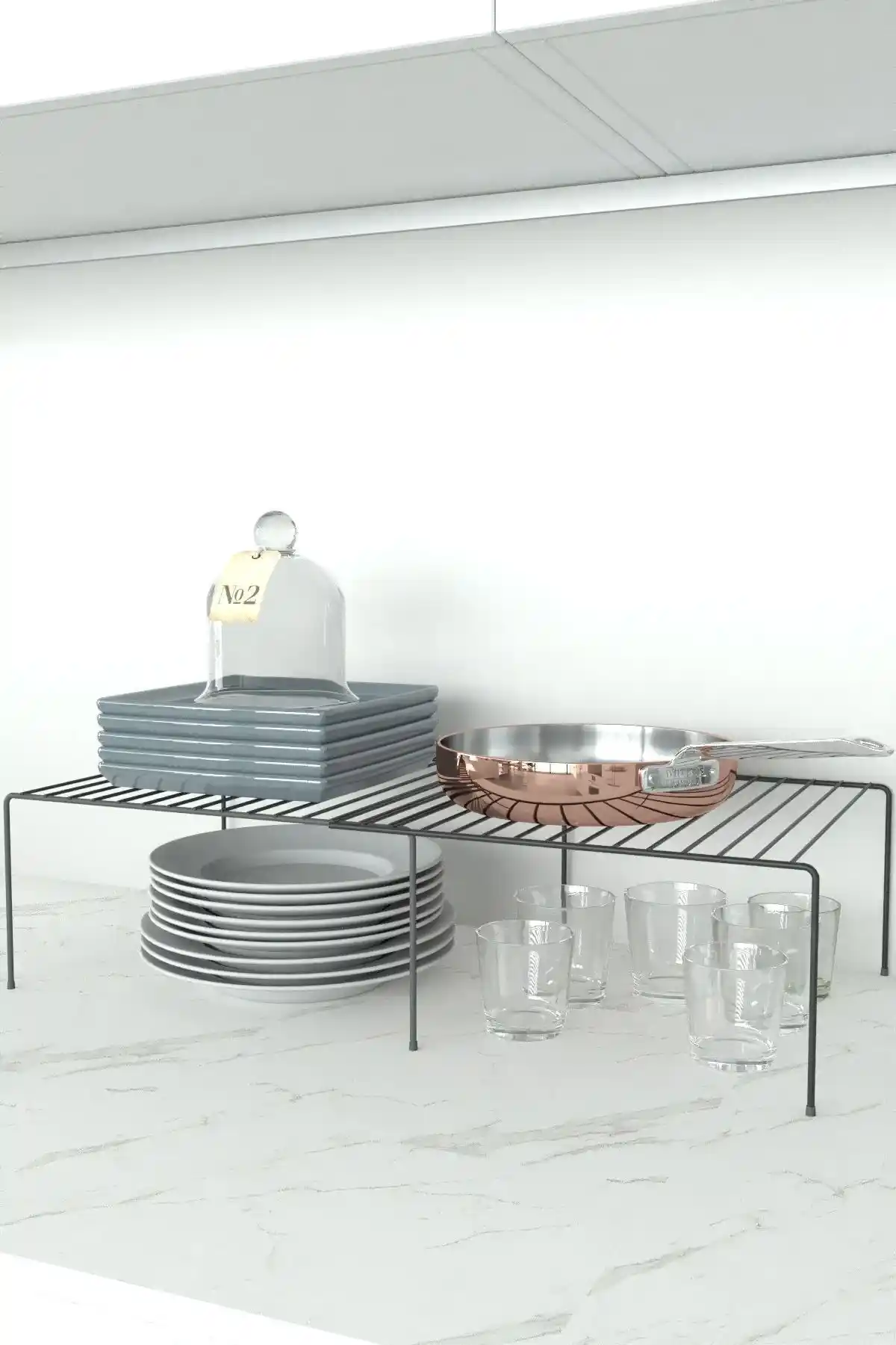 Genişleyebilir Dolap İçi Düzenleyici Organizer: Dayanıklı Metal Tasarım ve Çok Amaçlı Kullanım