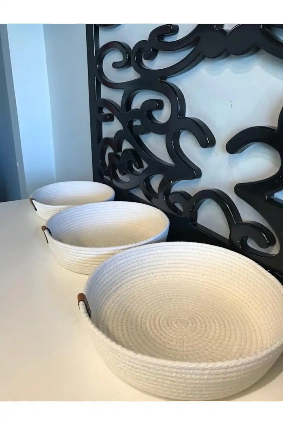 GLASS HOME Çok Amaçlı Sepet Takımı Ev Dekorasyonunda Doğal ve Şık Bir Dokunuş