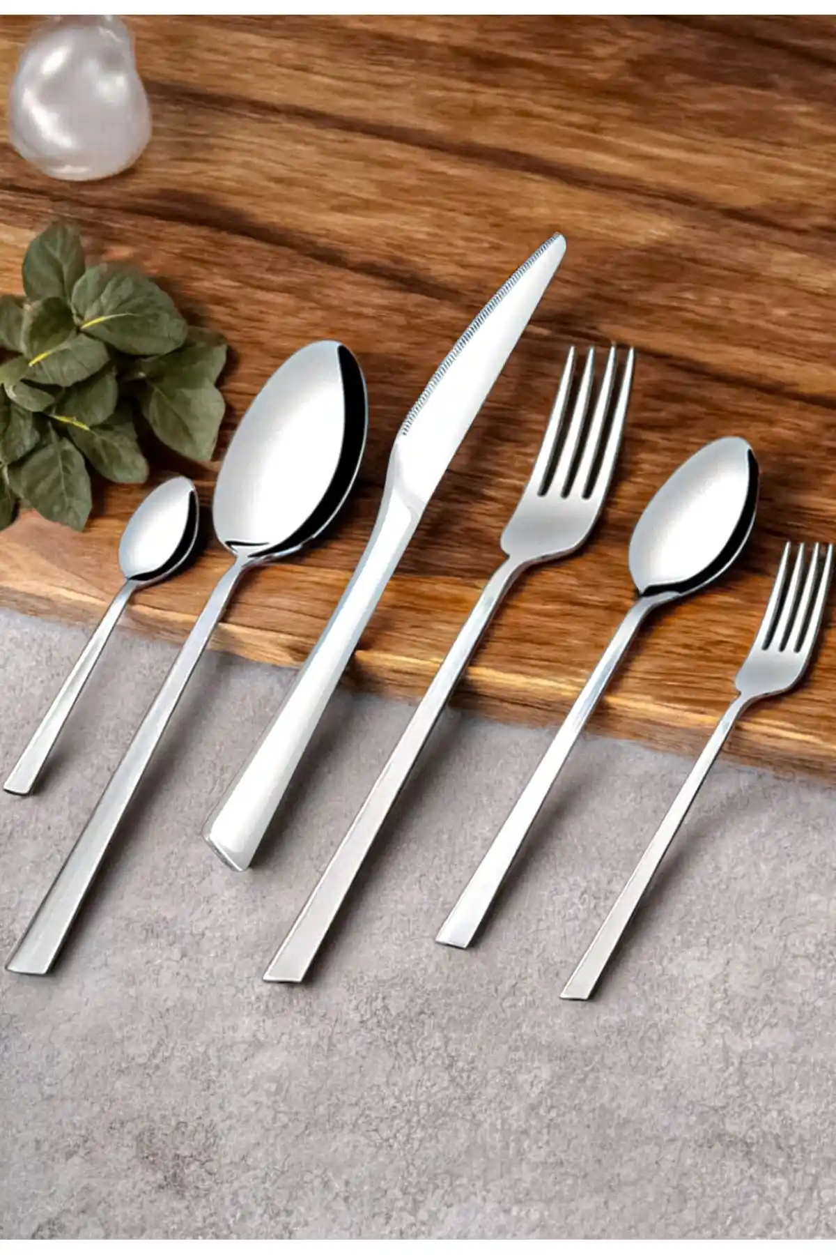 Gökdil Tuana 72 Parça Çelik Çatal ve Kaşık Takımı 12 Kişilik Modern Mutfak Seti