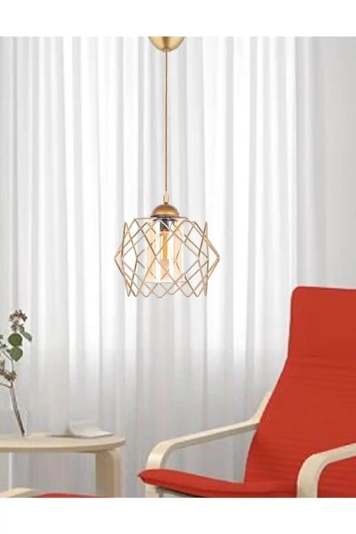 Golden Koza Glass One Modern Sarkıt Avizeyle Dekorasyonunuzu Yükseltin