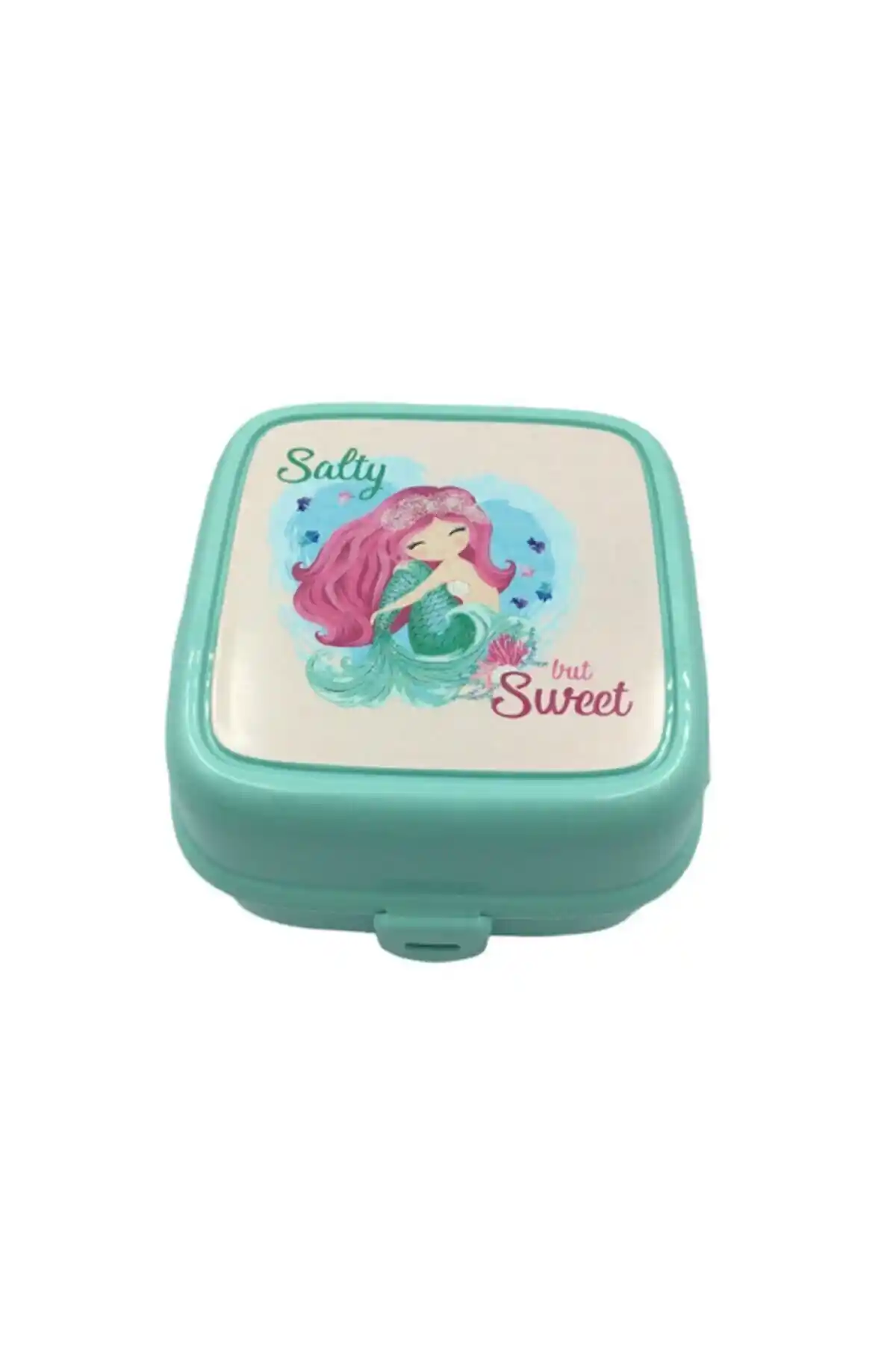 Gondol Turkuaz Kilitli 3 Bölmeli Çocuk Beslenme Kutusu Sağlıklı ve Pratik Kullanım