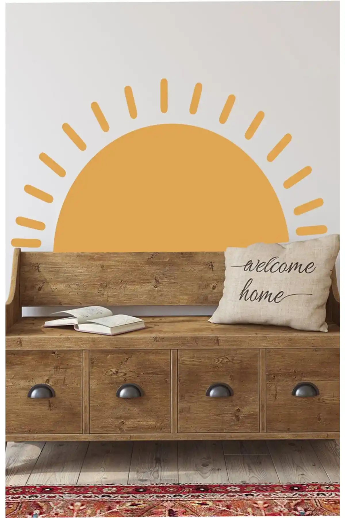 Güneş Temalı Duvar Sticker Seti: Çocuk Odası Dekorasyonunda Enerji ve Canlılık