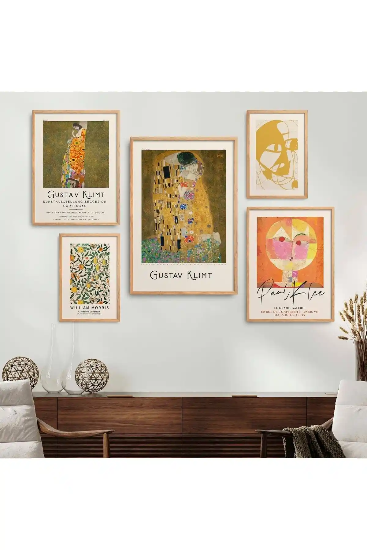 Gustav Klimt'in Beşli Eseriyle Sanatsal ve Doğal Dekorasyon Çözümü