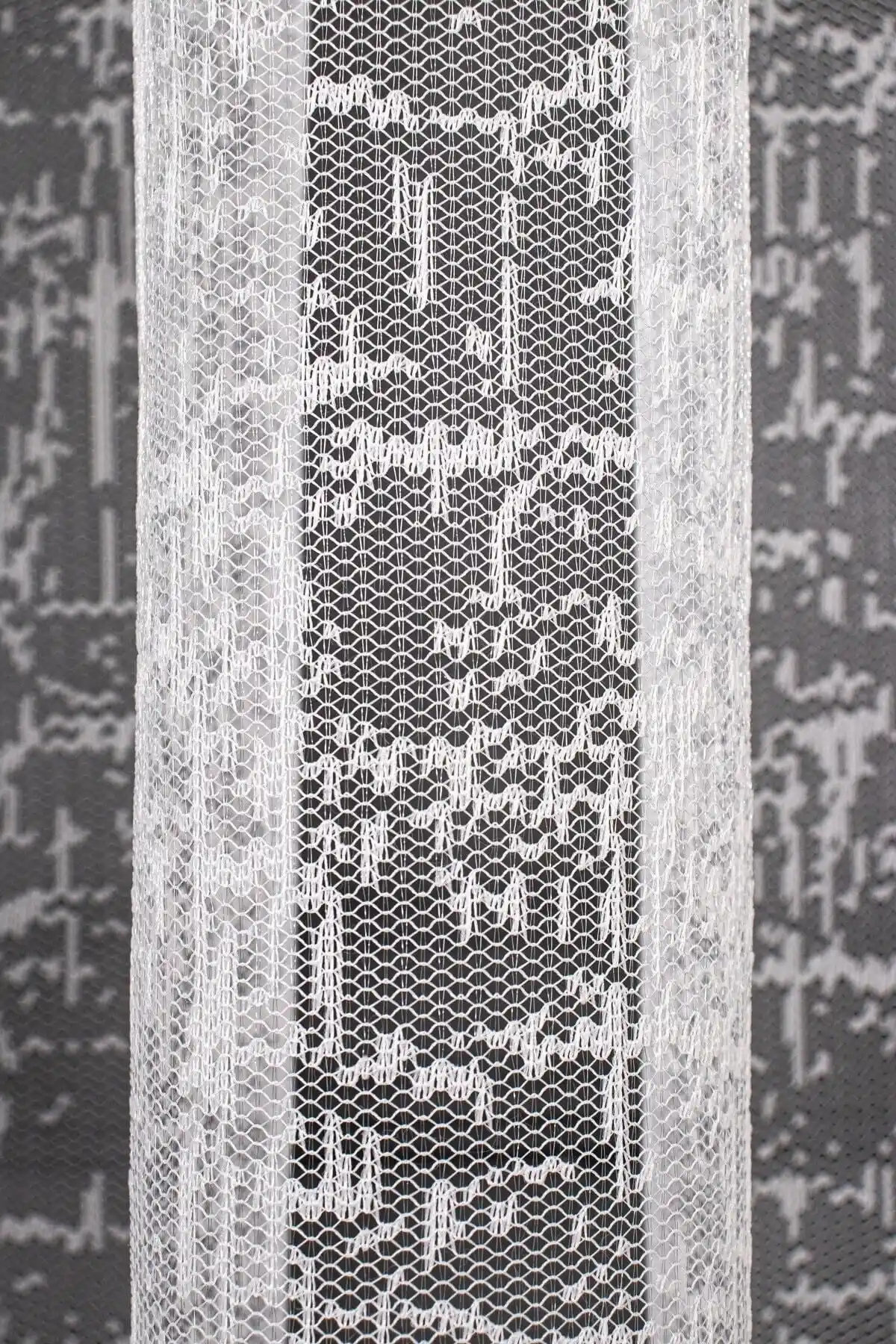 Haddad Home Modern Şantuk Desenli Ekru Perde, Pratik ve Estetik İç Mekan Dekorasyonu