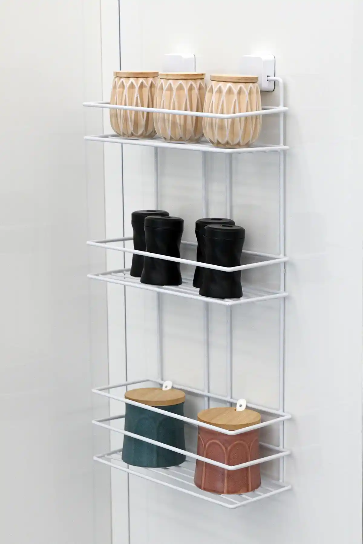 Hagen Güçlü Yapıştırma Şampuanlık Üçlü: Dayanıklı ve Estetik Banyo Organizeri