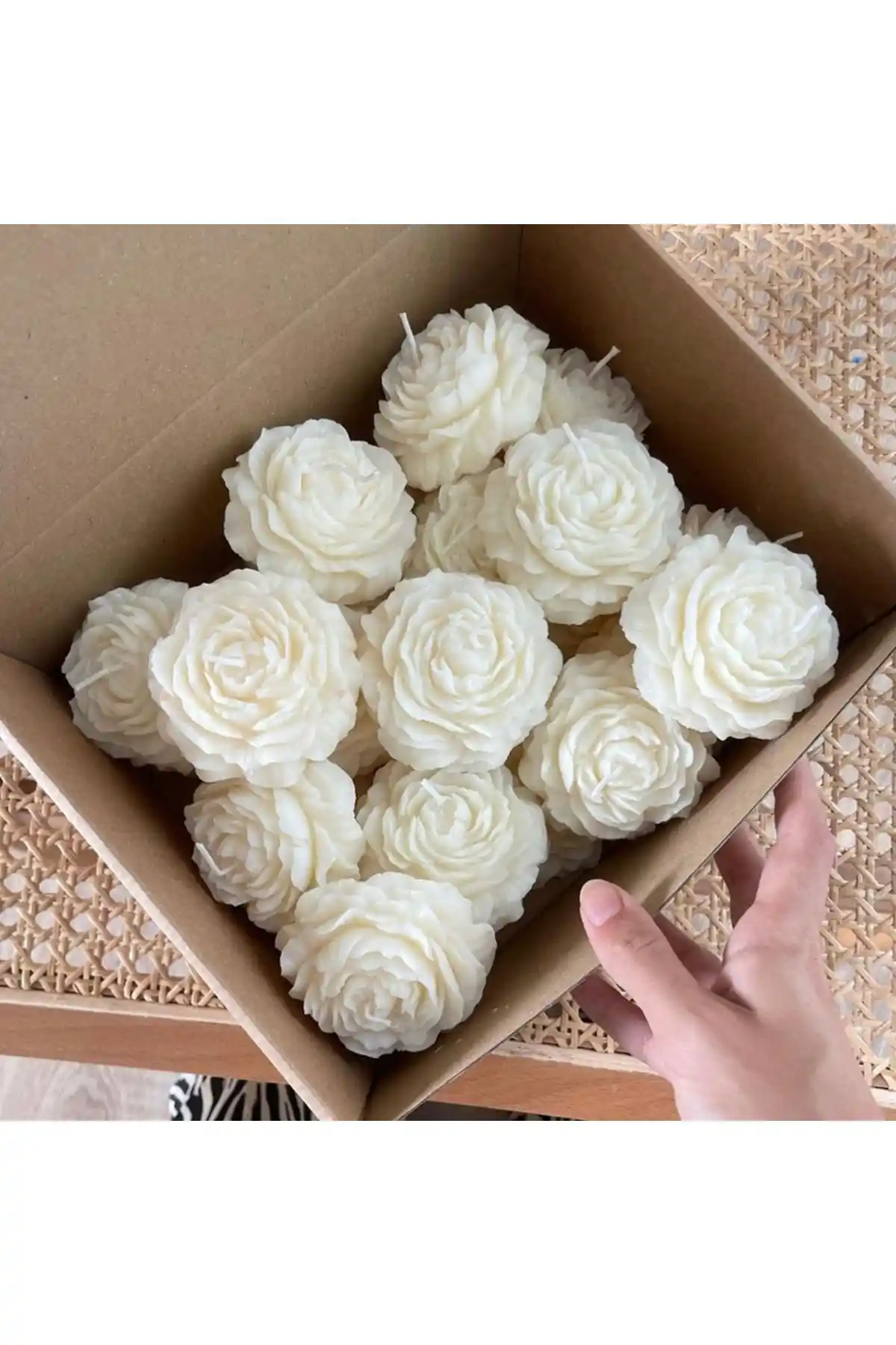 Handmade Bondia Mum Seti Vanilya ve Şakayık Kokusu ile Şıklık ve Atmosfer Yükselten Dekoratif Parça