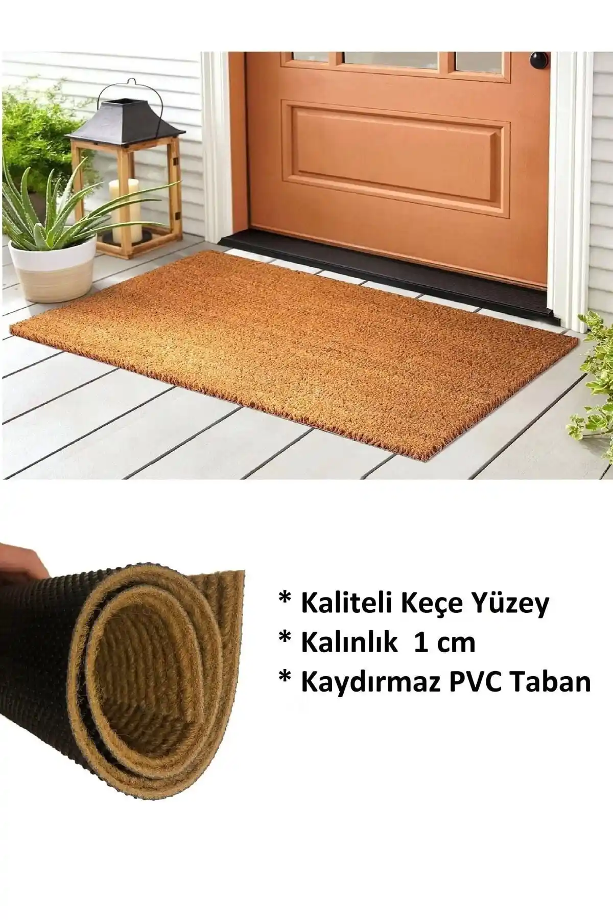 HeiN Coco Dekoratif Dış Kapı Önü Paspasları Dayanıklı ve Şık Tasarım