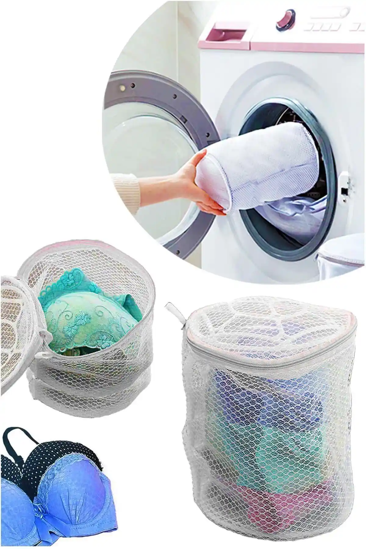 Helen's Home ve She Berrak Fermuarlı Sütyen Yıkama Filesi Karşılaştırması