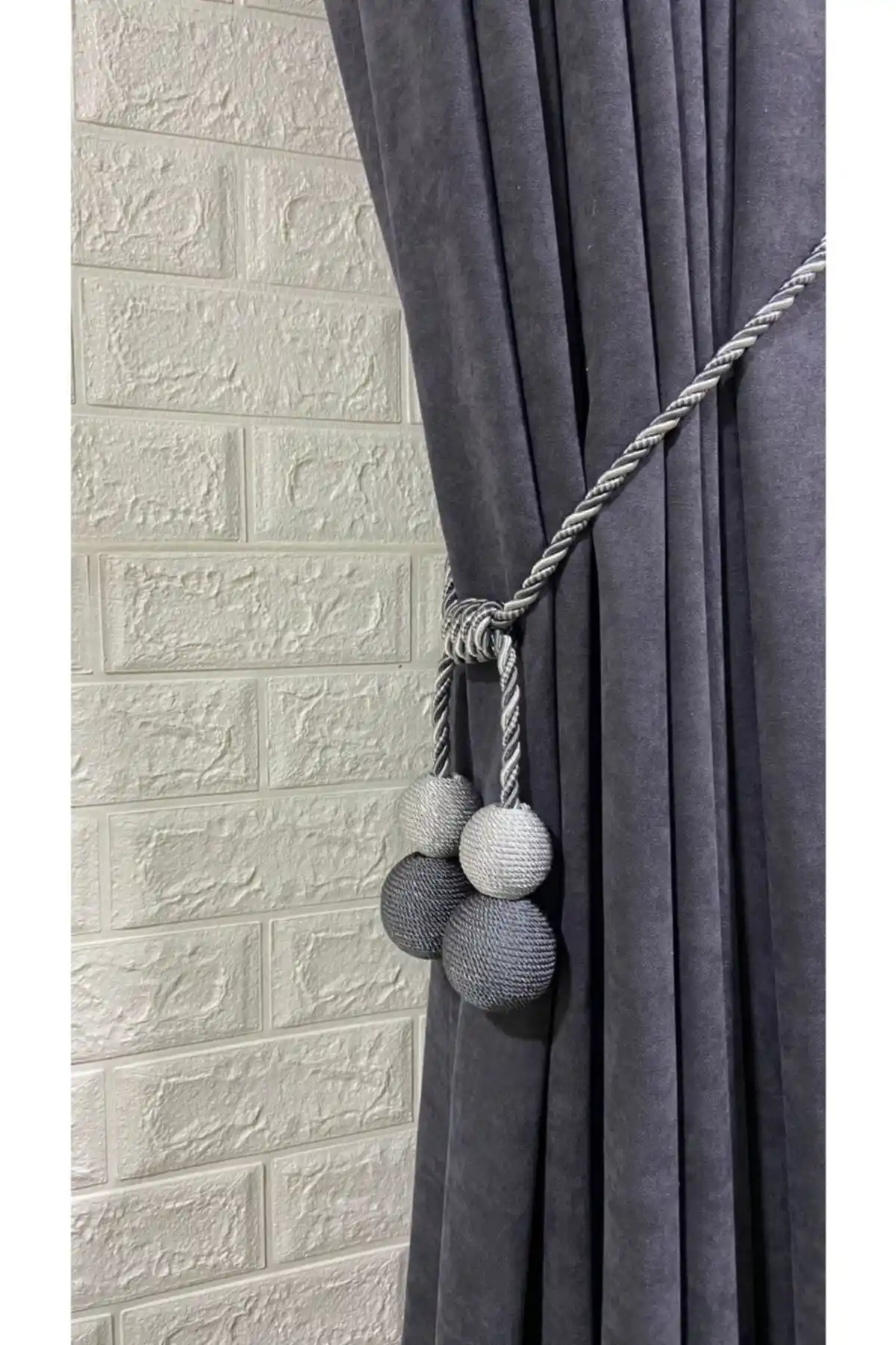 Helezoni Modern Sarım 4 Toplu Braçol Kornişe Takmatik - Estetik ve Dayanıklı Perde Aksesuarı