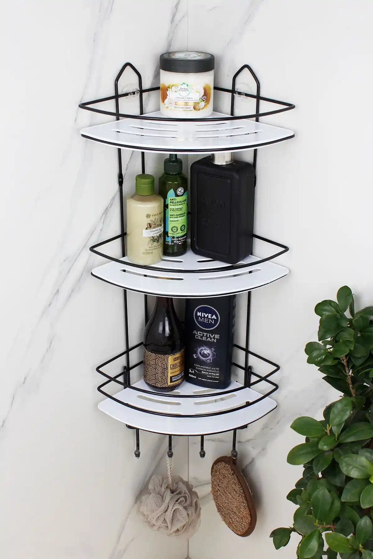 HIMYHOME Kristal Raflı Ekonomik Paslanmaz ve Krom Şampuanlık Karşılaştırması