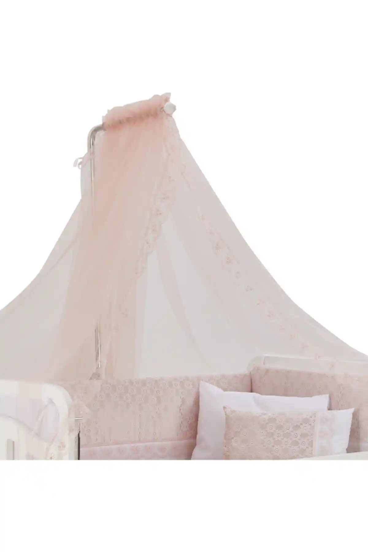 HOMEASY Beşik İçin Bebek Cibinlik Tülü ve Askısı Güvenli ve Estetik Koruma Çözümü