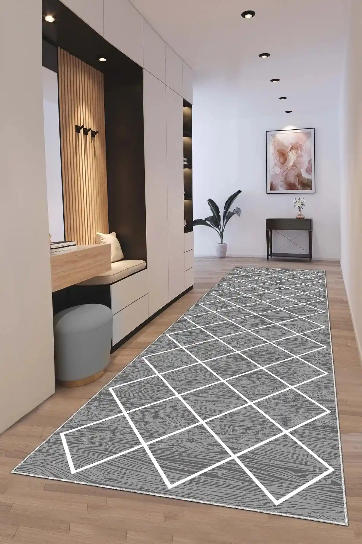 Hülya Home Kesme Yolluk Koridor Hol Antre Giriş Halısı Modern ve Dayanıklı Tasarım