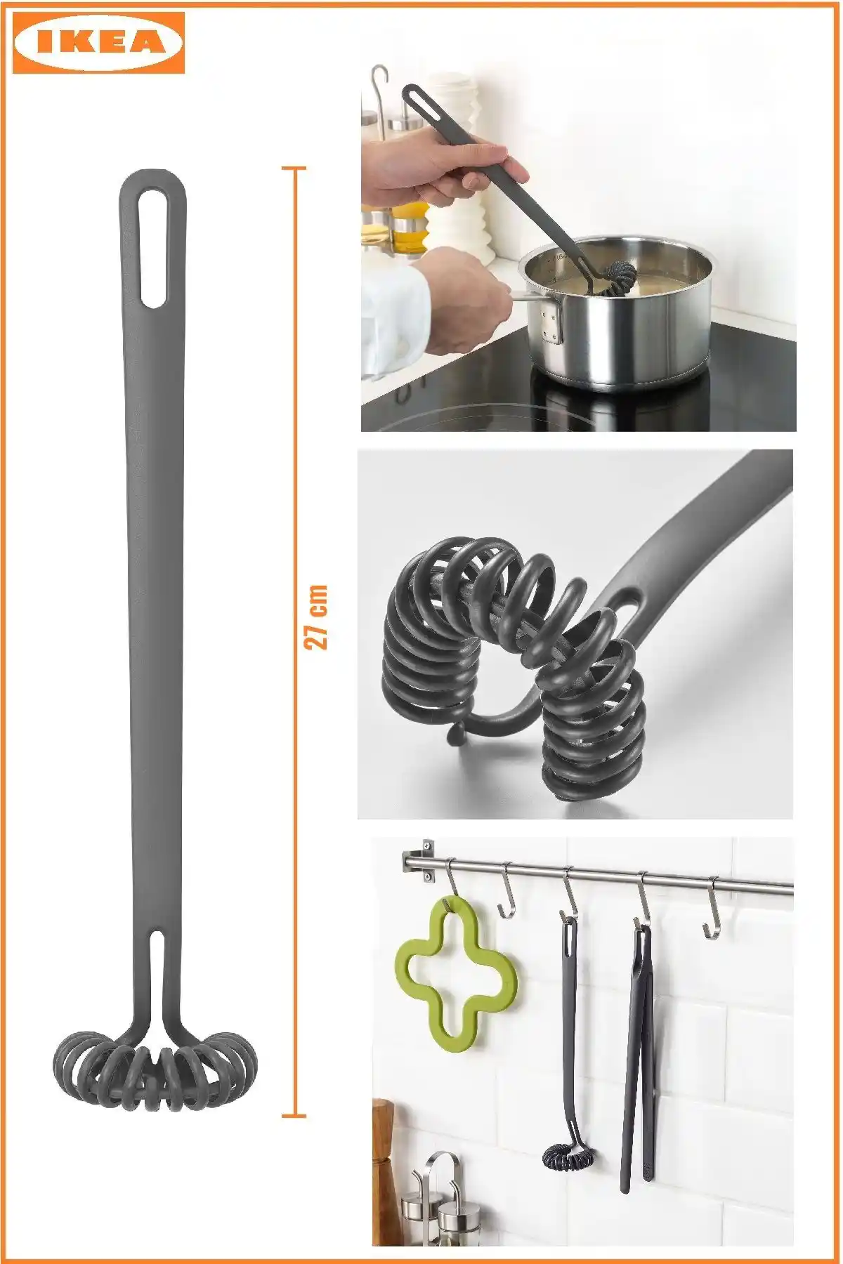 IKEA Fullandad Çırpıcı Gri: Dayanıklı ve Kullanışlı Mutfak Gereçleri Özellikleri