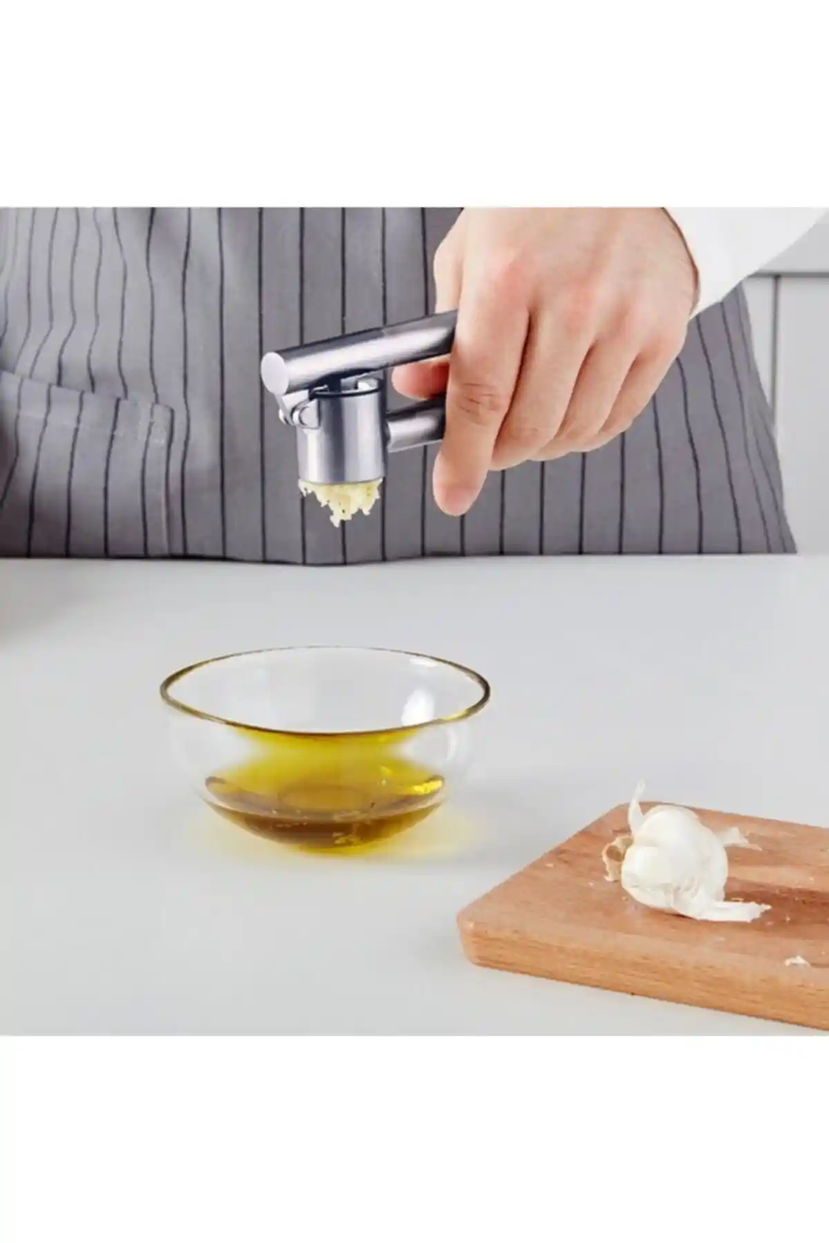 IKEA Koncis Paslanmaz Çelik Sarımsak Ezici Mutfak İçin Pratik ve Dayanıklı Çözüm