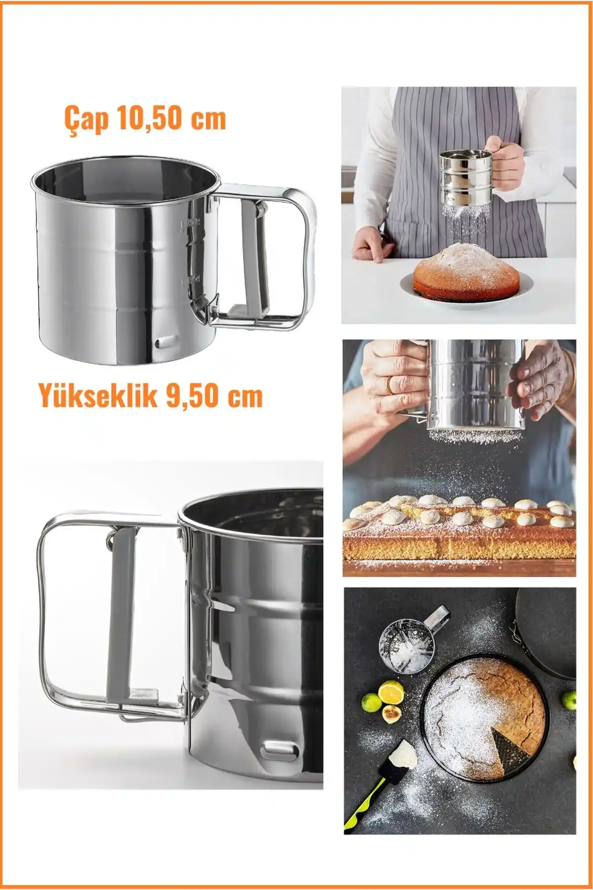 IKEA Paslanmaz Çelik Un ve Şeker Eleği: Dayanıklı ve Pratik Mutfak Gereci Çözümü