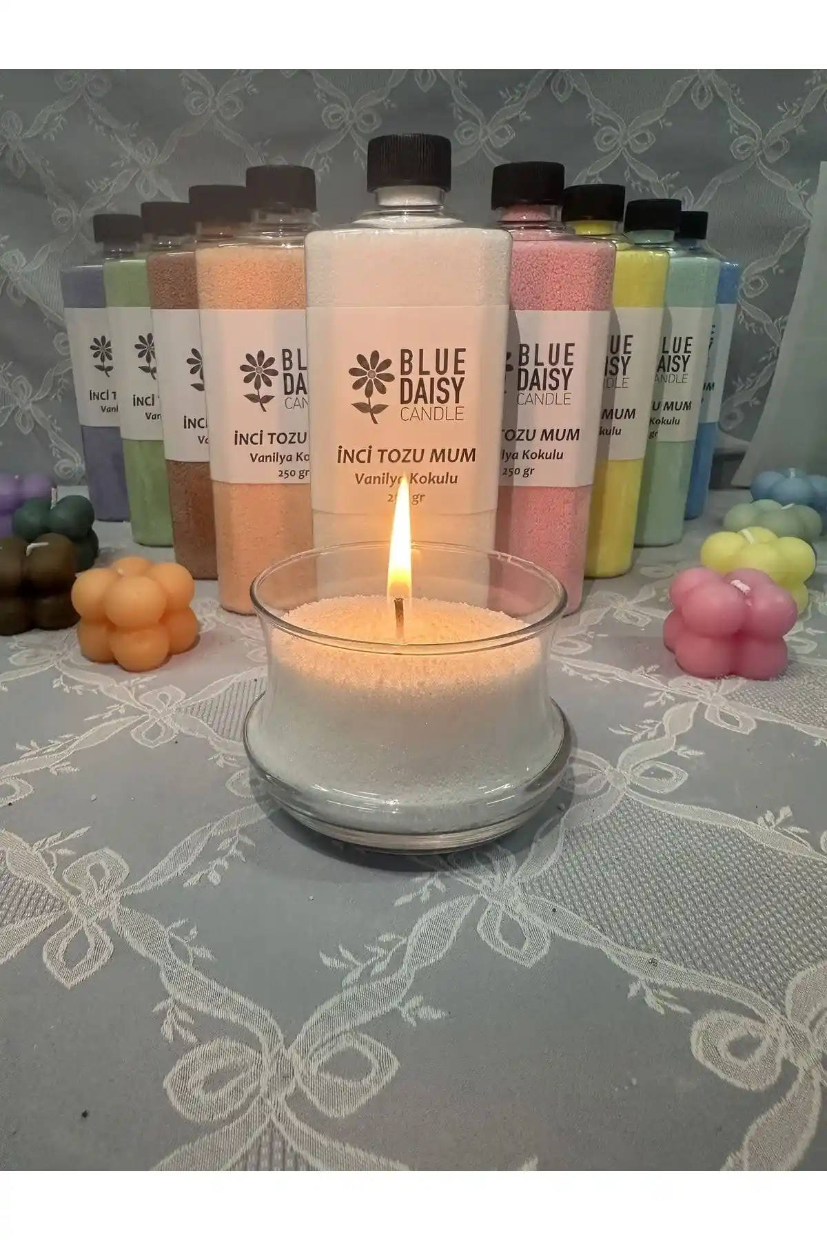 İnci Tozu Mum: Estetik ve Aromatik Özellikleriyle Şık Dekorasyon Ürünü