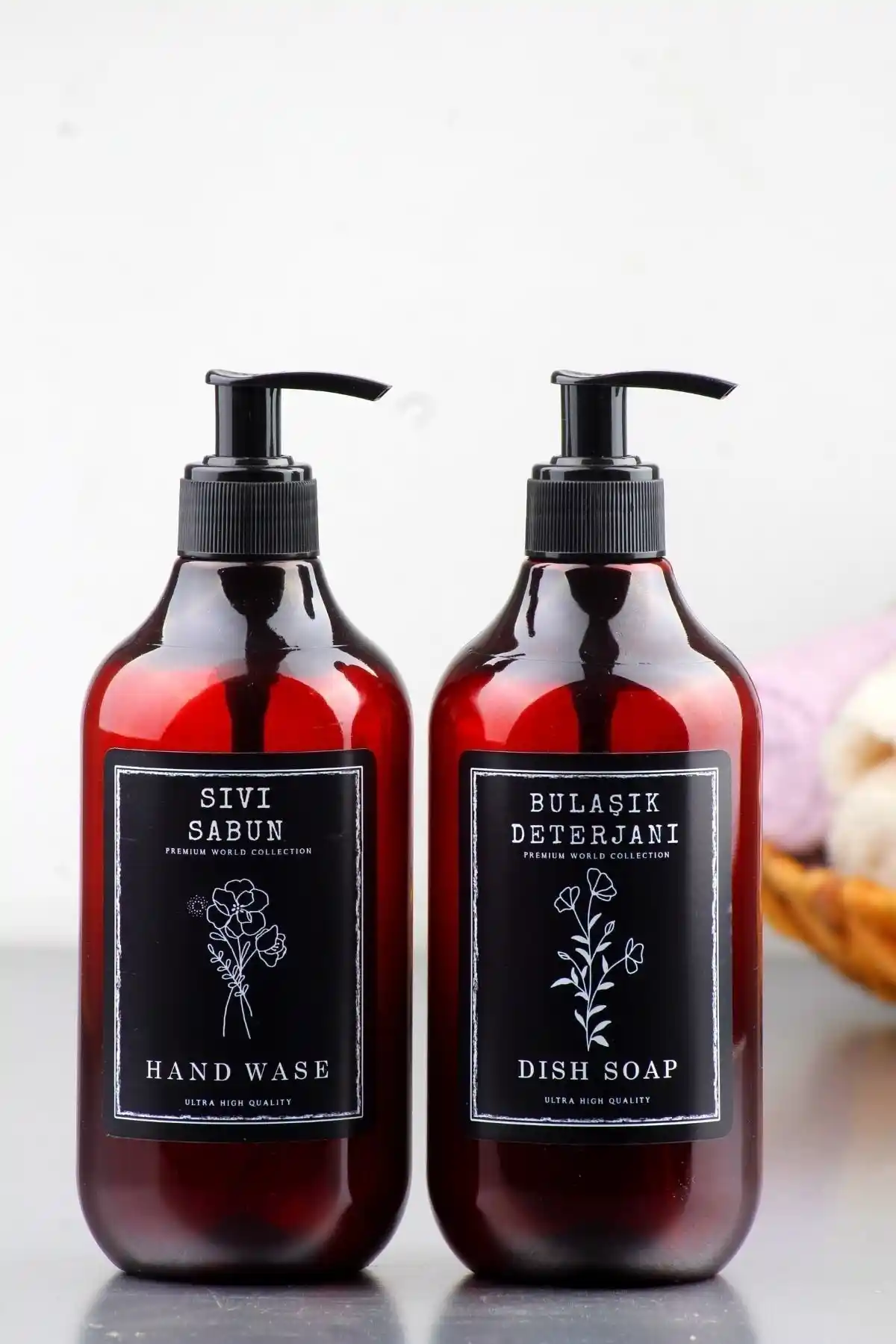 Incili Home Amber Seti: Şık ve Fonksiyonel Bulaşık Temizlik Seti