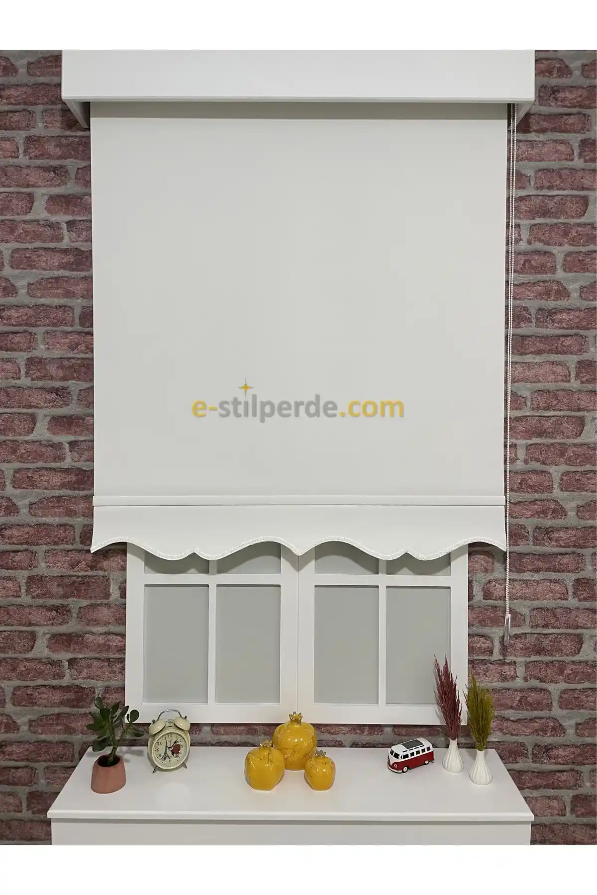 IŞILTI Lüks Stor Perde Ekru Etek Dilimli Modern Tasarım ve Fonksiyonellik